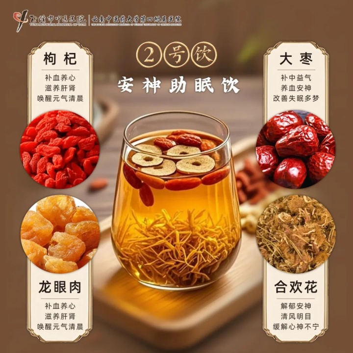 安神助眠饮。（睡眠心理医学门诊供图）